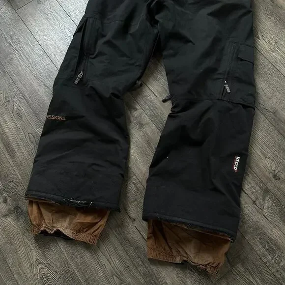 Vintage Y2K Sessions Star Snowboard Goretex Baggy Cargo Snowboard Ski Snow Pant